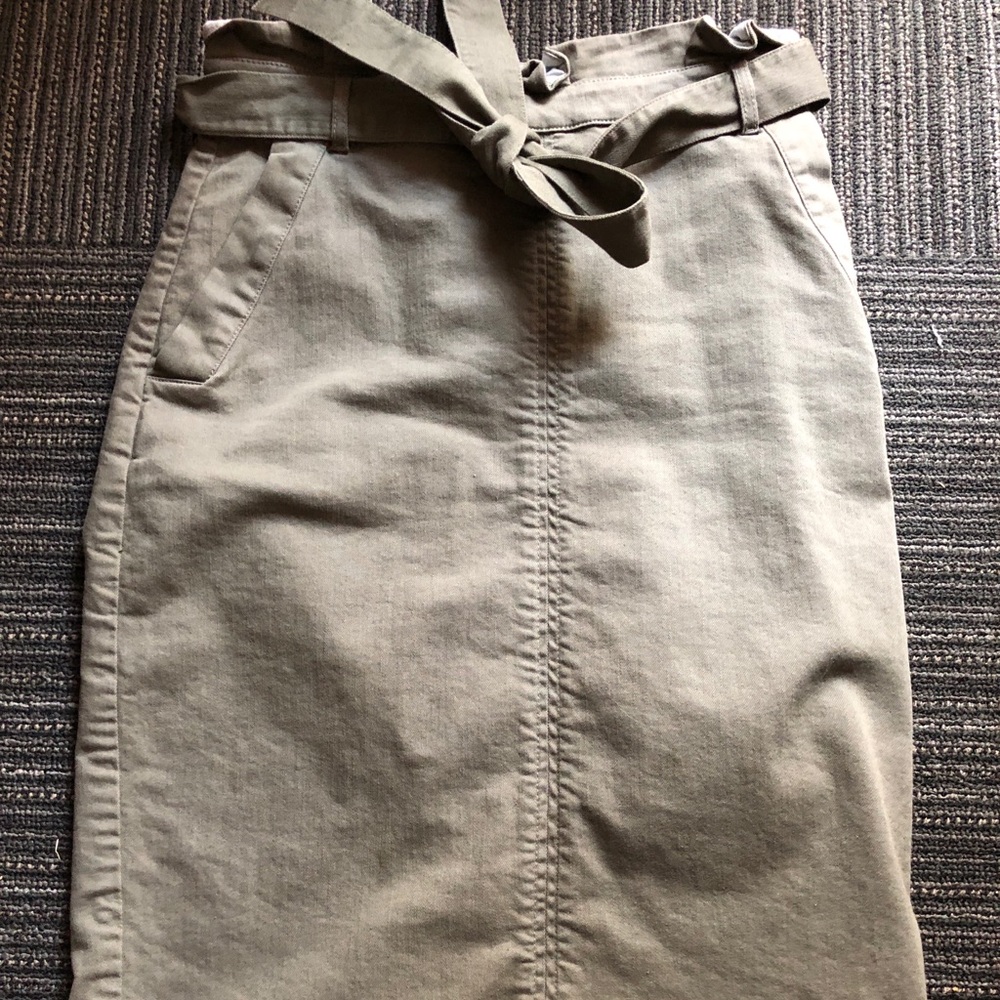 Banana Republic Green Denim skirt